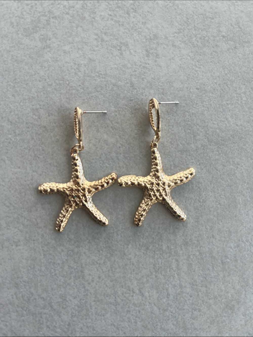 Anine Bing Gold Starfish Drop Earrings